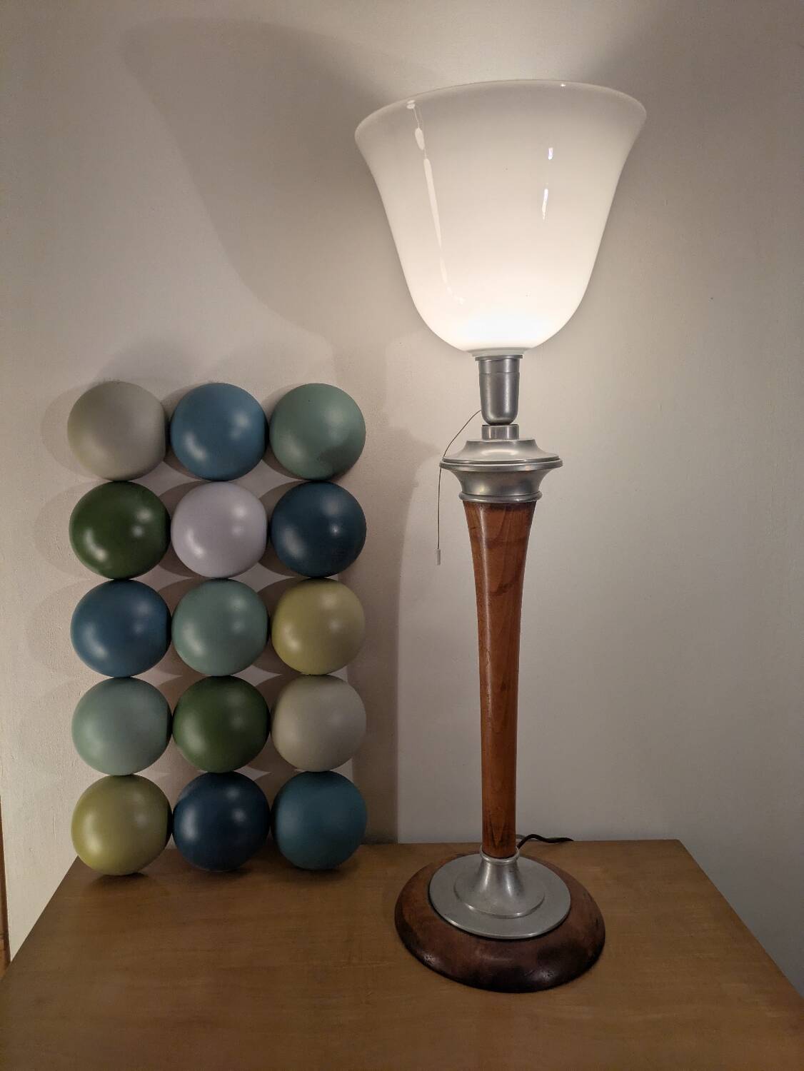 Lampe Mazda Art déco modèle original France 1940-50