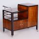Czech Art Deco Trolley Walnut and Chrome-Plated Steel from Thonet, 1930s