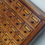 Dutch Industrial Pine Apothecary / Workshop Cabinet, circa 1930s