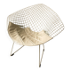 White Bertoia Diamond chair