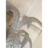 Vintage Opalino Palm Tree Murano Glass Floor Lamp in the Style of Napoleon Martinuzzi