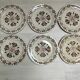 Set of 6 iron earth plates