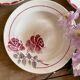 Set of 6 mismatched vintage soup plates