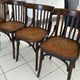 Set of 4 vintage bistro chairs from the 1960s.