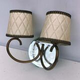 Applied brass and mirror