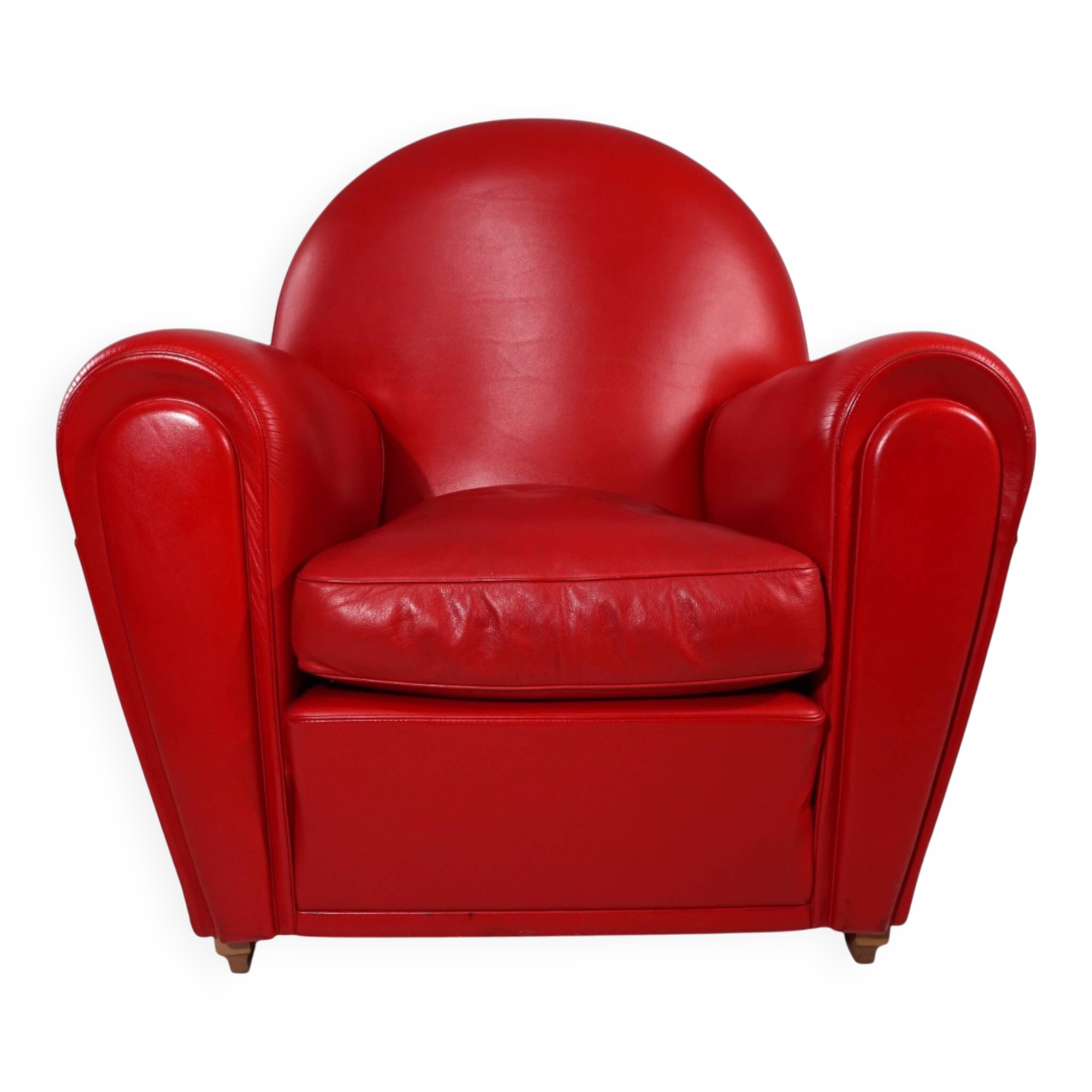 Poltrona Frau Vanity Fair Leather Armchair by Renzo Frau, 1990