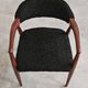 Mid Century Modern armchair in astrakhan lambskin, Yugoslavia 1960s