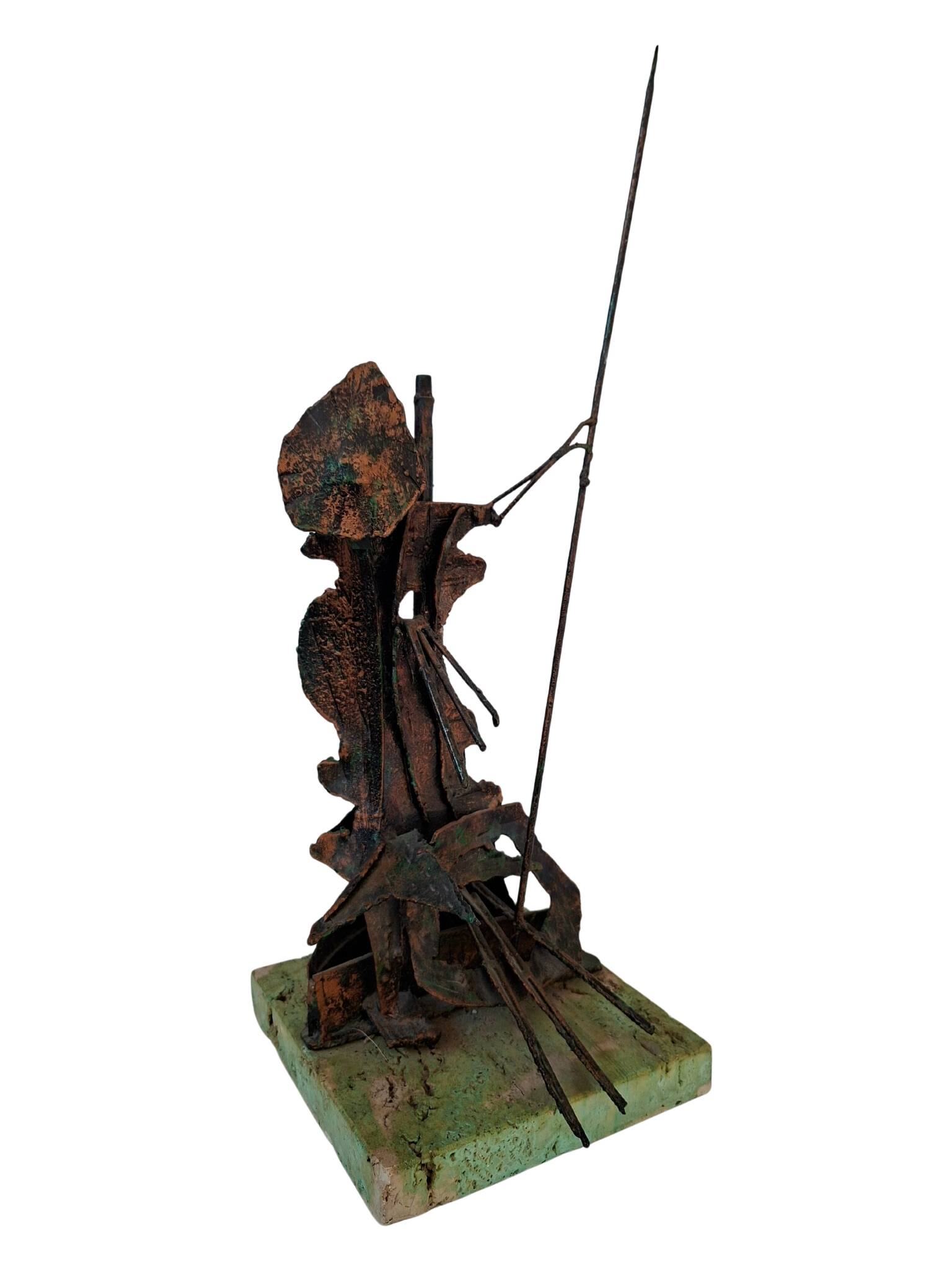 Scultura Brutalista "Don Chisciotte" in Rame – Un’Icona di Design Mid-Centu