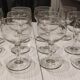 Set of water and wine glasses