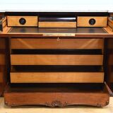 Buffet, commode, écritoire de propriété en acajou de style restauration, début XIXème