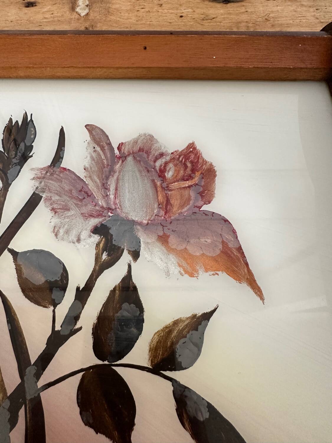 Large art deco tray signed Florel