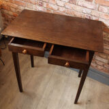 Oak side table 2 drawers or children's desk