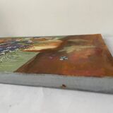 Old painting bouquet of flowers