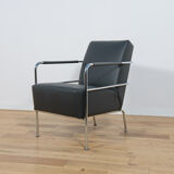 Swedish Leather Sofa and Armchair by Gunilla Allard for Lammhults, 1990s, Set of 2