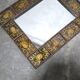 Vintage hand-painted wooden mirror