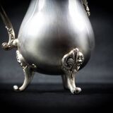 CHRISTOFLE Collection Marly - Théière balustre en métal argenté - XXème