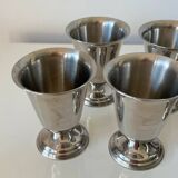 Set of 6 vintage Guy Degrenne stainless steel ice cream or sorbet cups