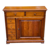 Armoire à chaussures en bois massif Louis Philippe directoire 80s