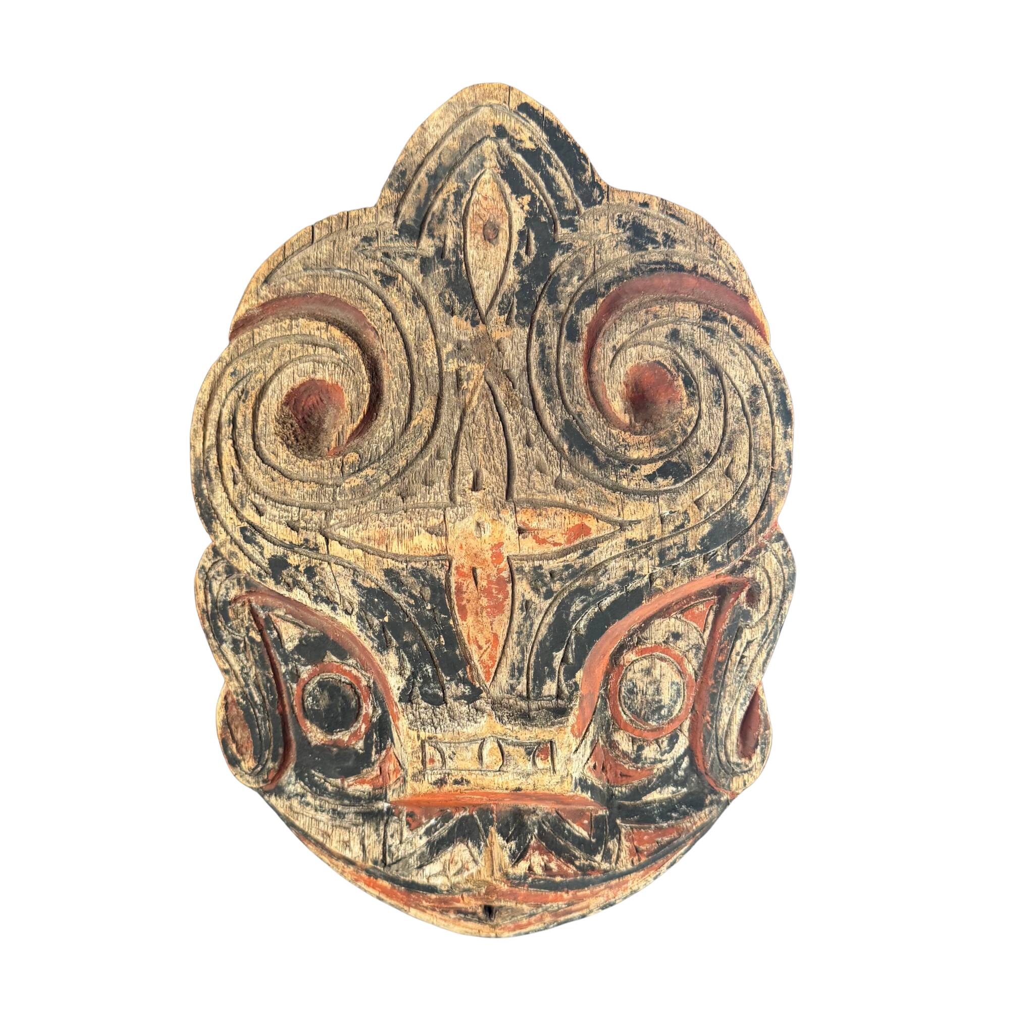 Panneau rituel sculpté – Singa Batak, Sumatra du Nord, années 50–70