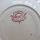 6 deep plates red iron clay Lunéville - "Mauresque" decoration
