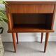 Bedside table vintage feet compass