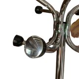 Parrot coat rack on chrome stand