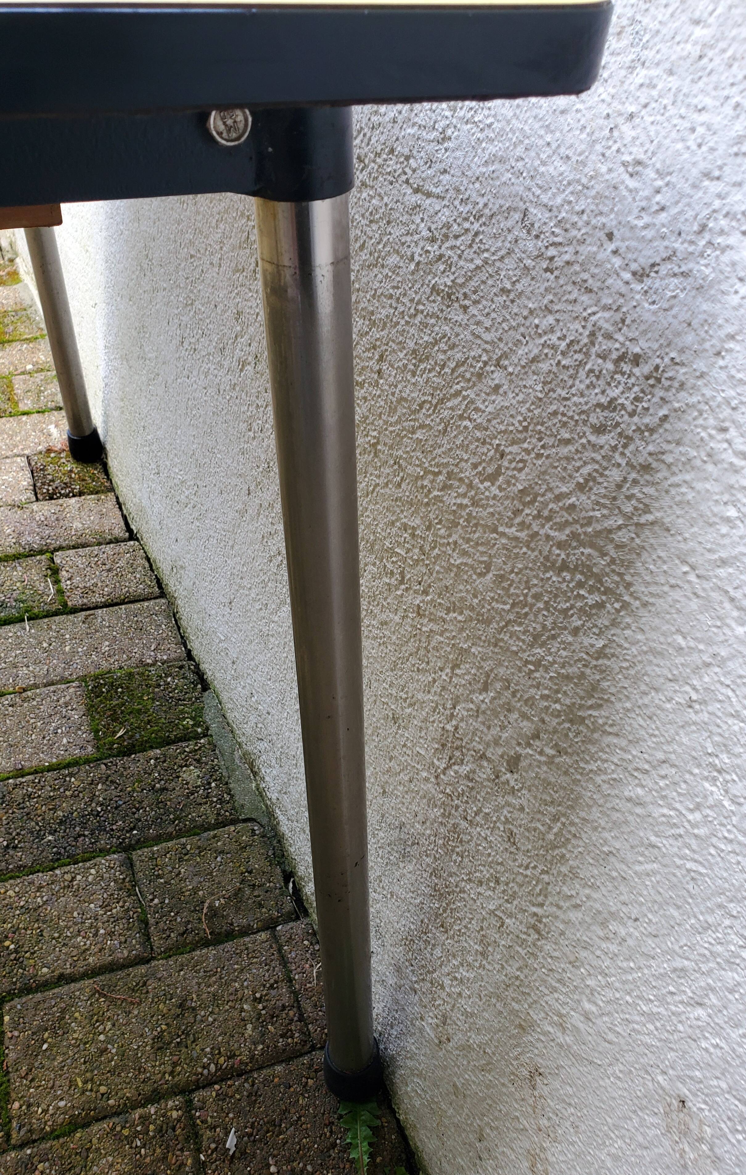 Yellow formica table 1960