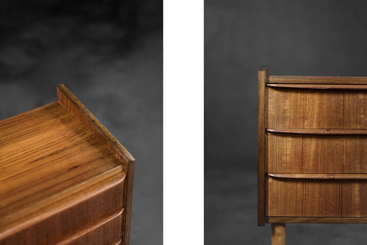 Classic Vintage Mid-Century Scandinavian Danish Modern Teak Chest of Drawers, 1960s