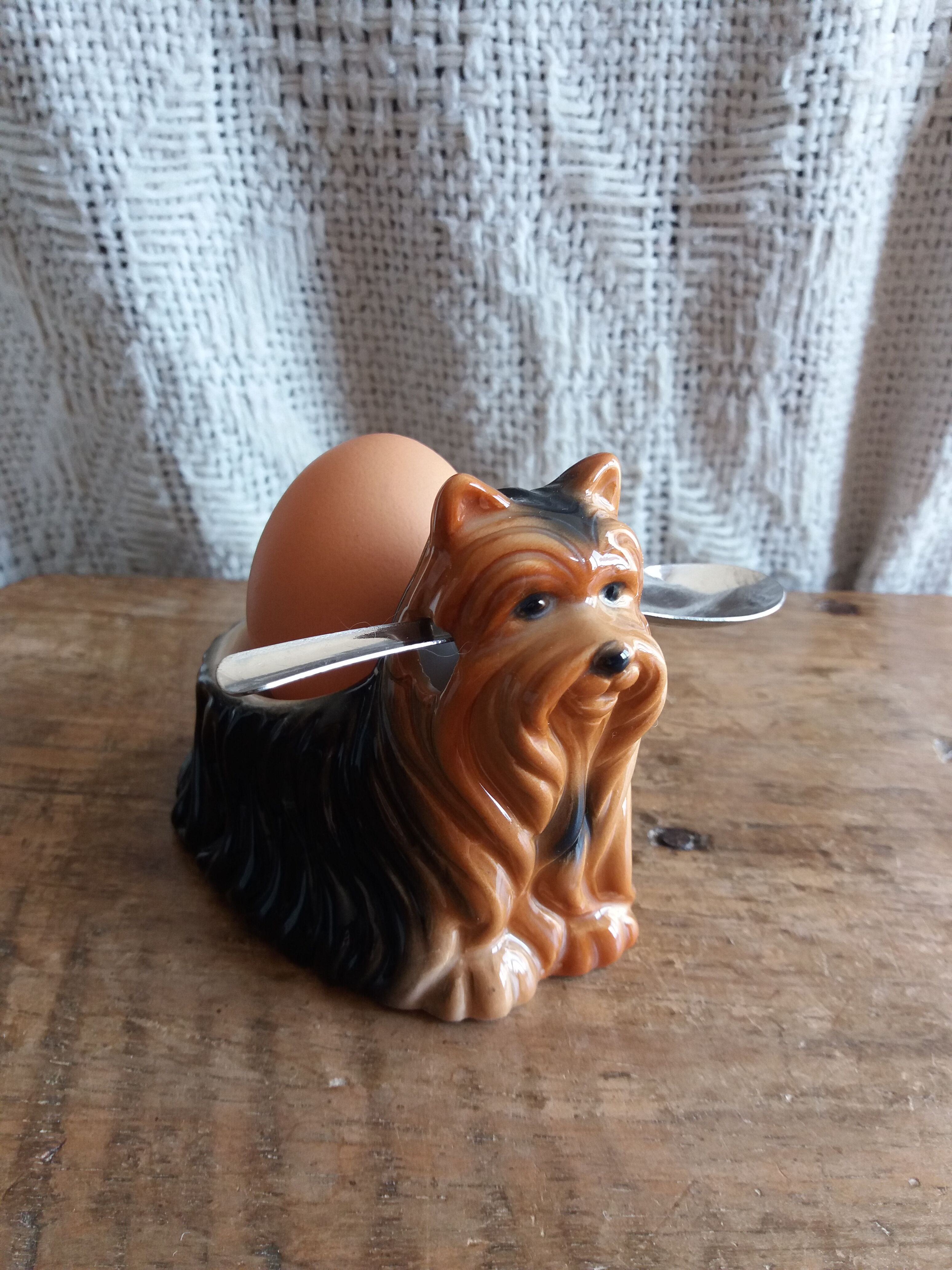Zoomorphic dog Yorkshire eggcup