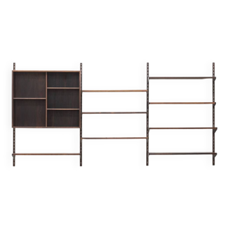 3-bay wall unit in rosewood by Kai Kristiansen, Denmark, 1960s