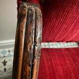 Louis XIII style armchair, 19th century.