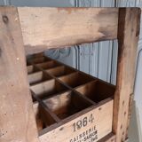 Wooden bottle locker box