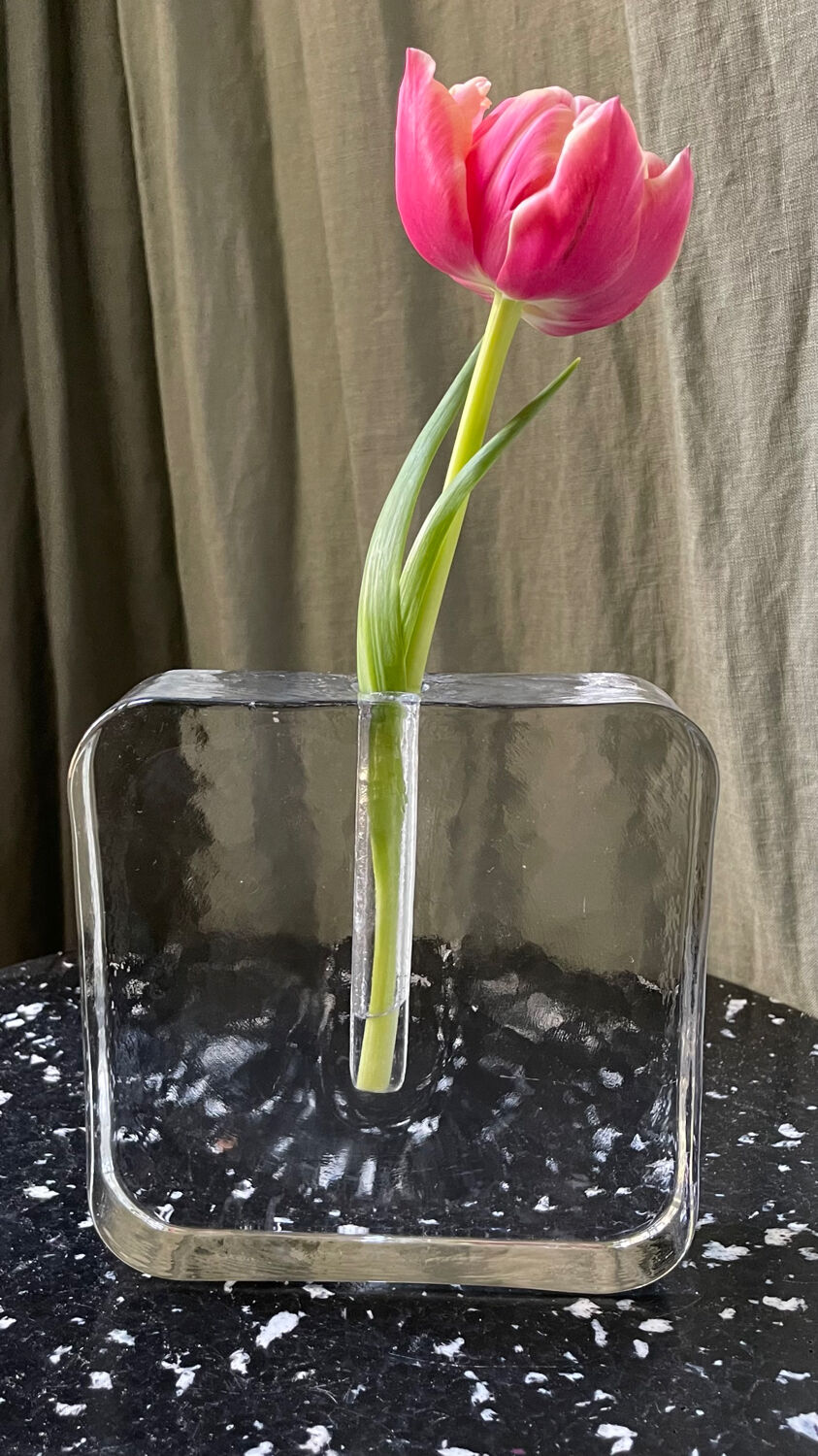 Glass soliflore Heiner Dusterhaus 1970s