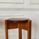 Pair of vintage pine top stools