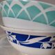 Set of 2 retro earthenware bowls