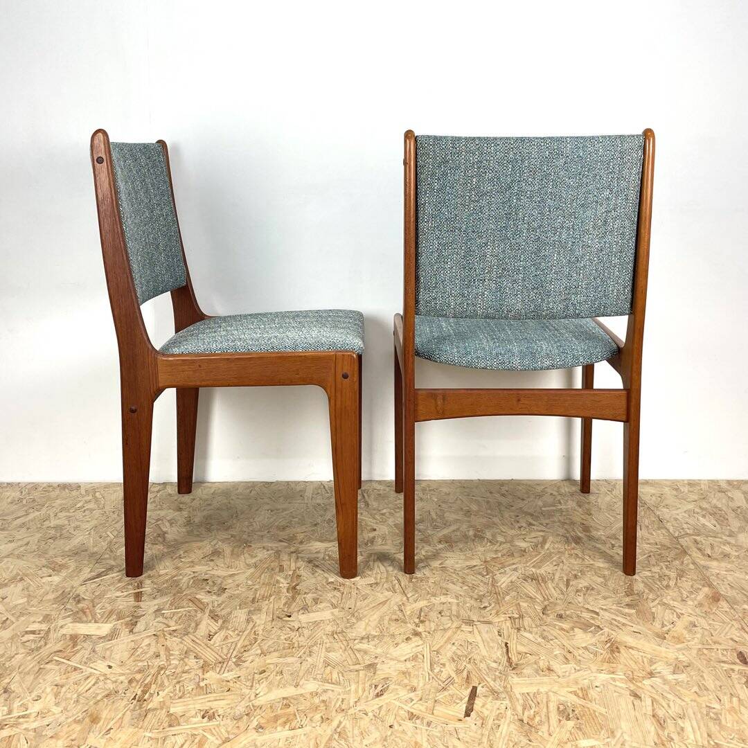 Danish Teak Dining Chairs by Johannes Andersen.