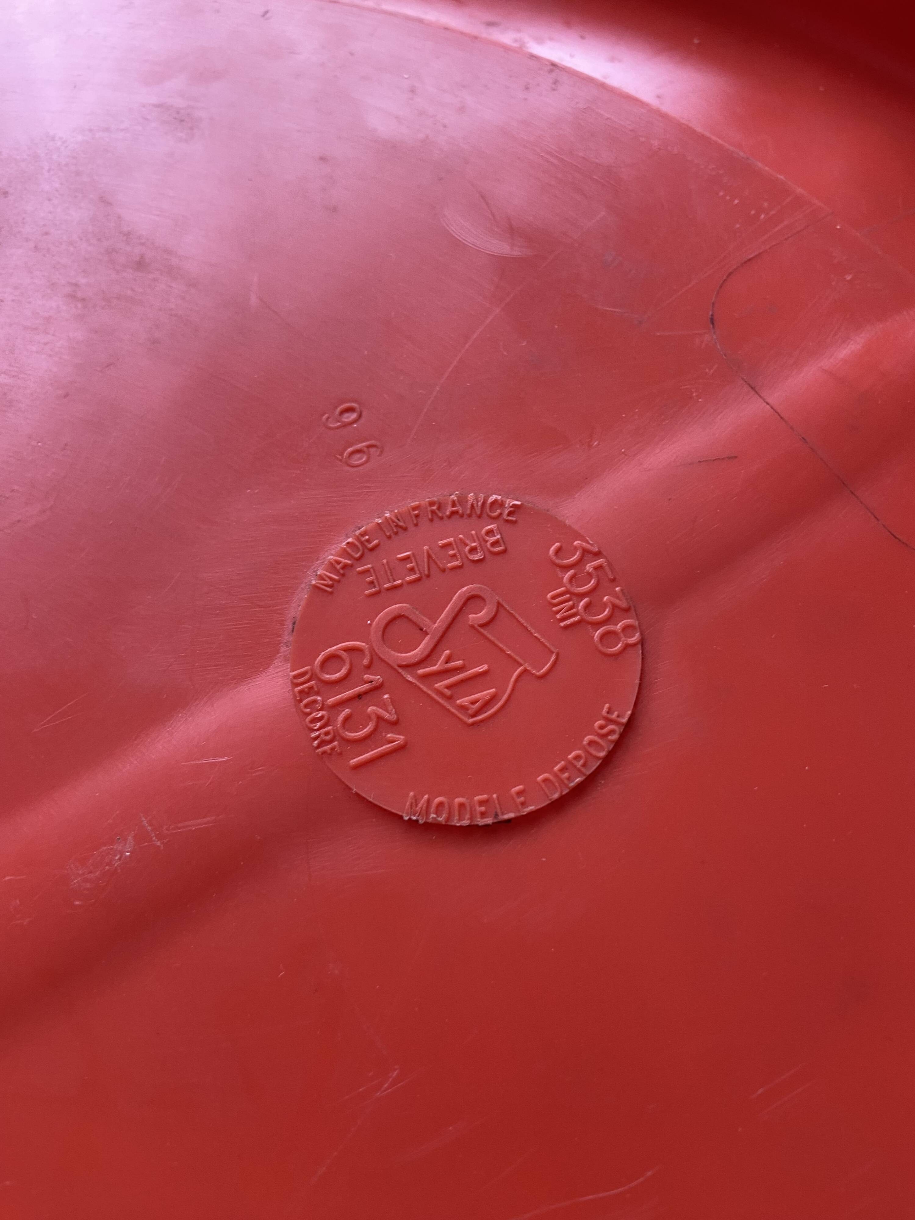 Round orange mirror Syla