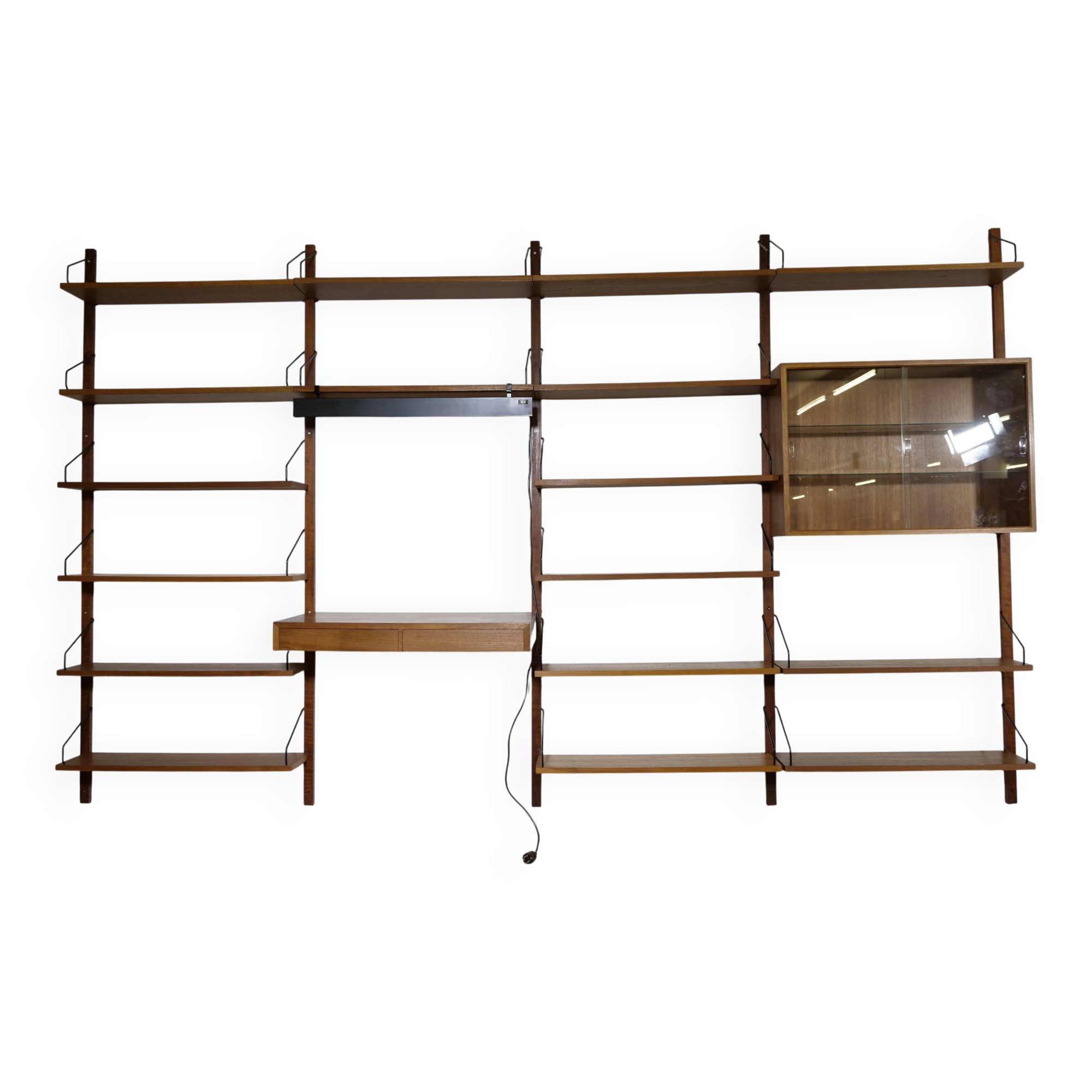 Modular Mid Century Royal Wall System in Teak by Poul Cadovius, 1960s