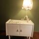 Vintage wooden bedside table