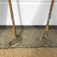 Former pair of Ramy wooden skis - vintage mountain chalet deco sticks