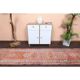 Vintage Turkish Oushak Handmade Wool Cotton Orange Runner Rug 80x372