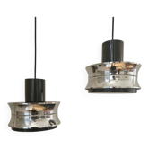 Pair of Midcentury Pendants in style of Jo Hammerborg, Denmark, 1970s