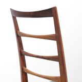 Suite of 4 Scandinavian teak chairs model Lis
