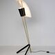 Kite floor lamp by Pierre Guariche, brass and steel, mid-20th century.
