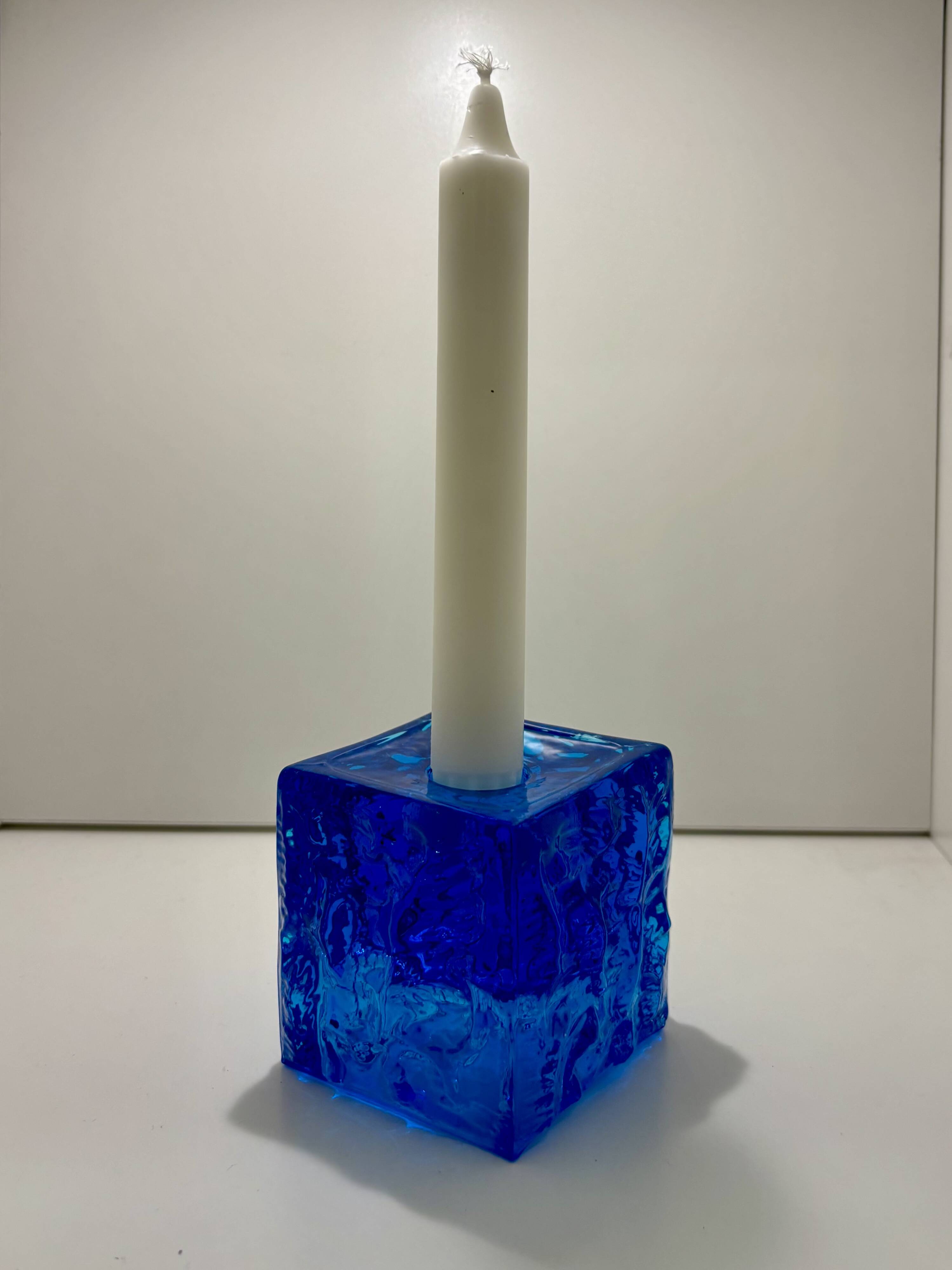 Candlestick - Bohemian glass - Vladislav - Czechoslovakia - 1970