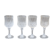 4 crystal flutes
