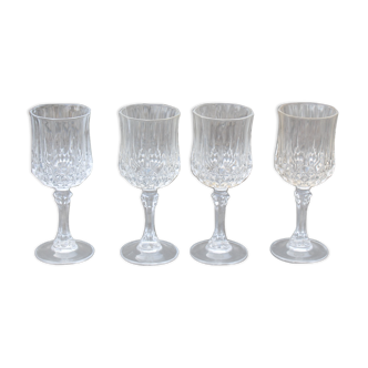 4 flûtes en cristal