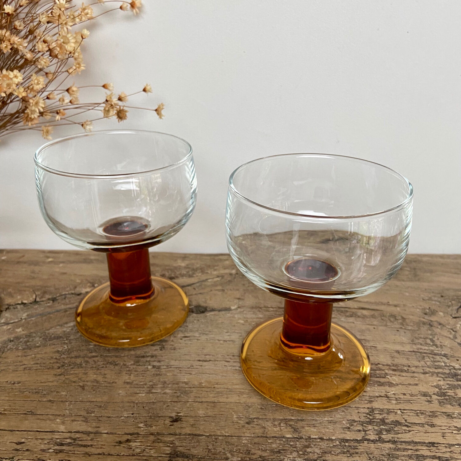 6 vintage luminarc france cups