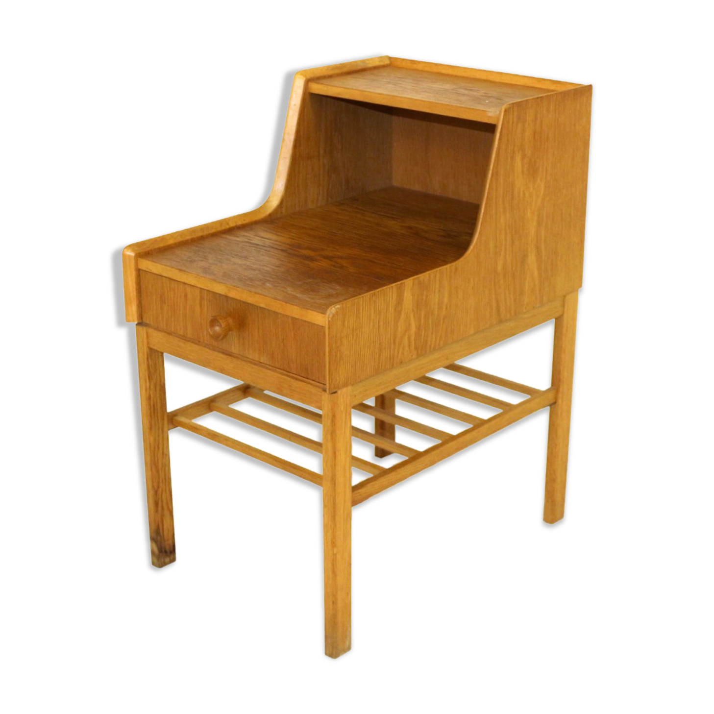 Oak bedside table, Sweden, 1960