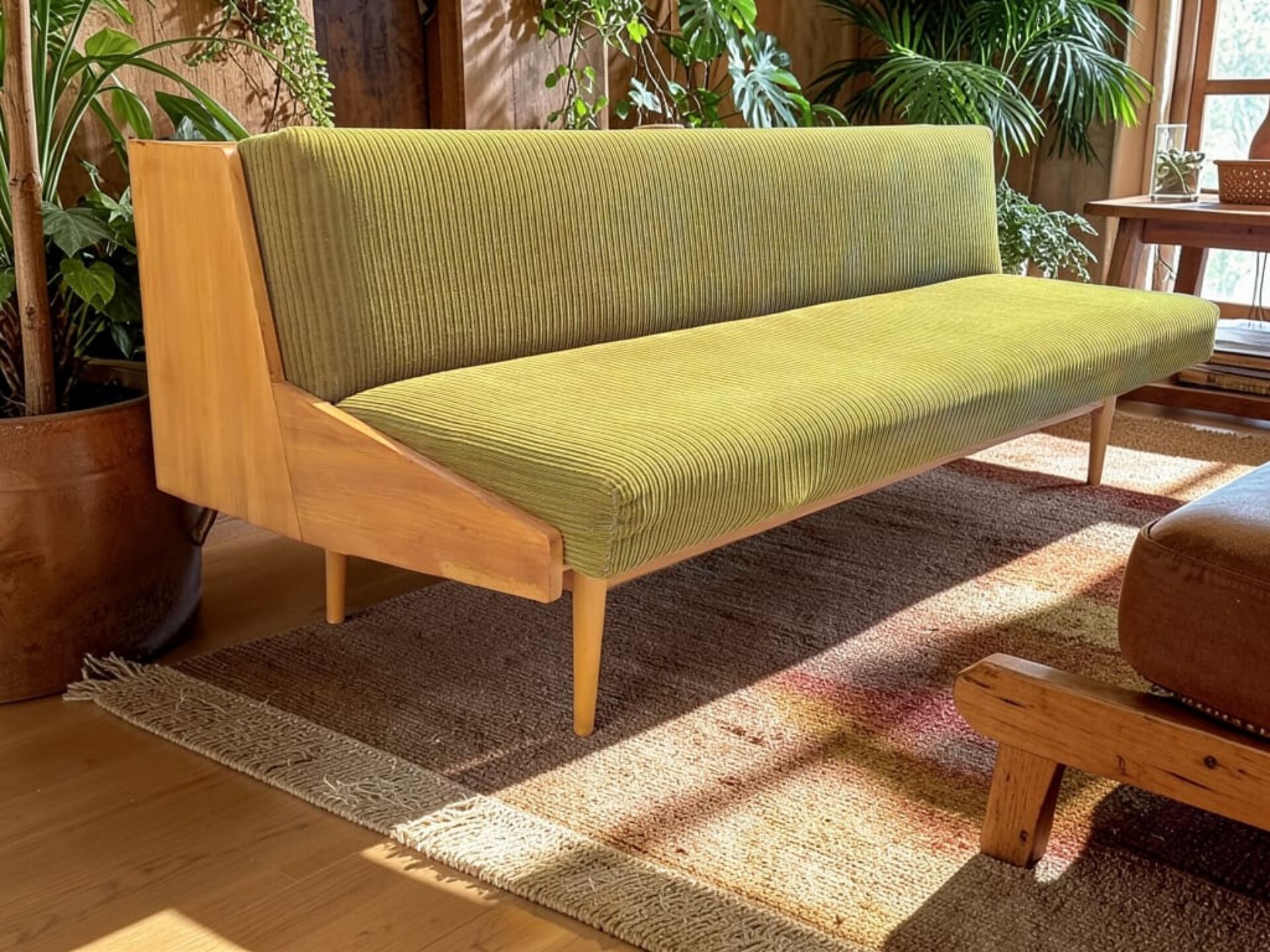 Jitona sofa bed, czechoslovak vintage 1970s
